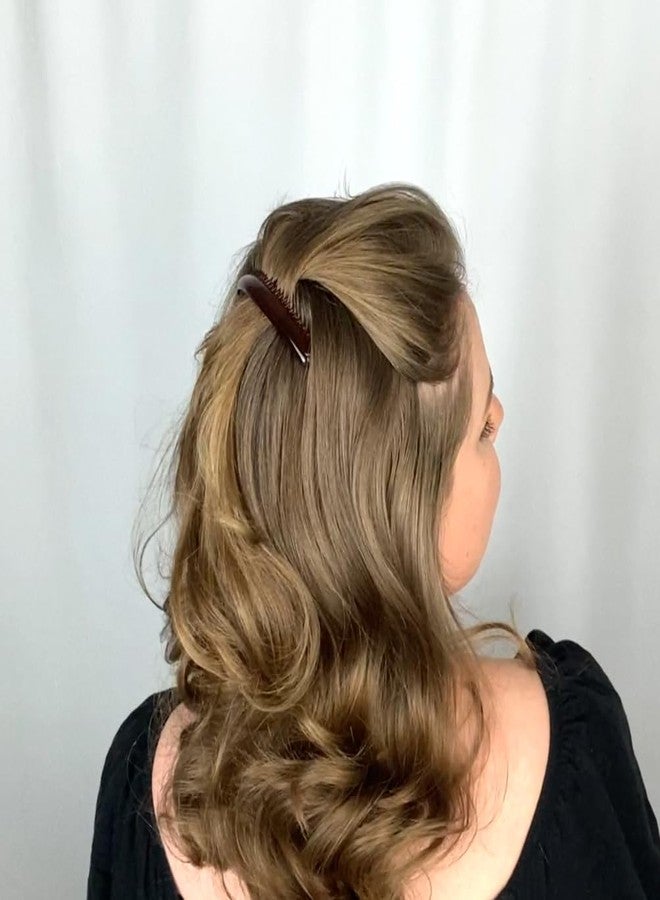 Good Hair Days Side Comb - 4 1/2″ Rounded‑Back Side Comb for All Hair Types, Bridal Jewelry & Styling Accessory to Secure Elegant Updos – Tortoise Shell - Image 4